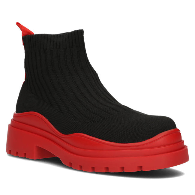 Červené kotníkové boty Filippo 6850