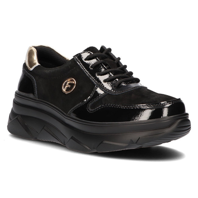 Kožené sneakersy Filippo DP3185/21 BK černé
