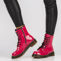Růžové kožené vysoké boty Filippo GL429/21 PI