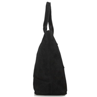 Semišová kabelka Toscanio Shopper 1101 černá