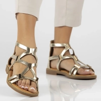 Zlaté sandály Filippo DS6912/26 GO