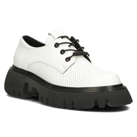 Bílé kožené boty Filippo DP3909/22 WH