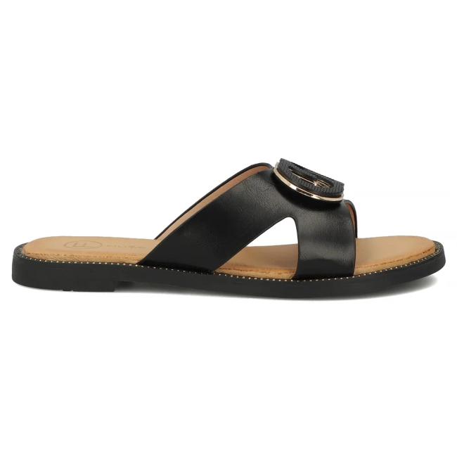 Černé pantofle Filippo DK7890/26 BK