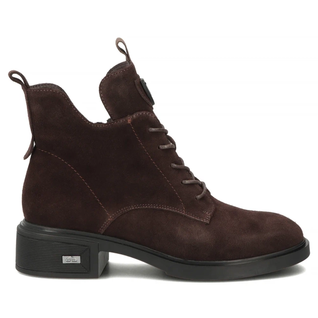 Hnědé kožené kotníkové boty Filippo DBT7952/26 D BR