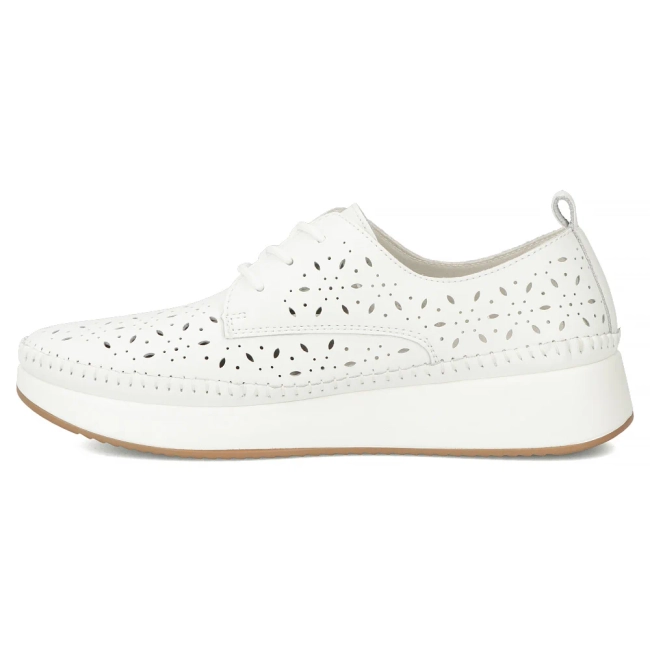Bílé kožené polobotky Filippo DP7574/26 WH