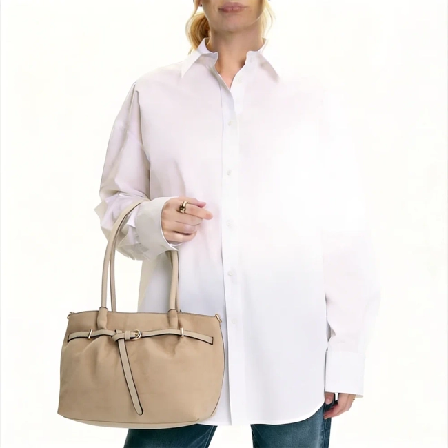 Světle béžová kabelka Modul