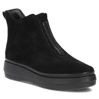 Černé kožené kotníkové boty Filippo DBT8264/26 BK