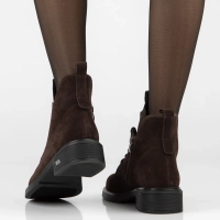 Hnědé kožené kotníkové boty Filippo DBT7952/26 D BR