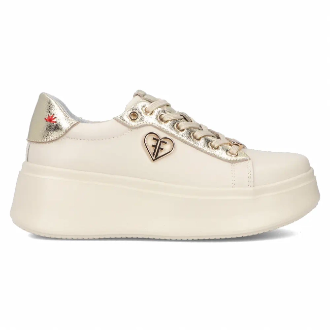 Béžové kožené sneakersy Filippo DP6792/25 BE