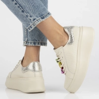 Béžové kožené sneakersy Filippo DP6793/25 BE