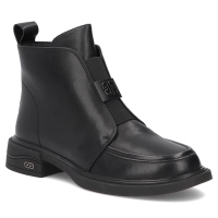 Černé kožené kotníkové boty Filippo DBT8239/26 BK