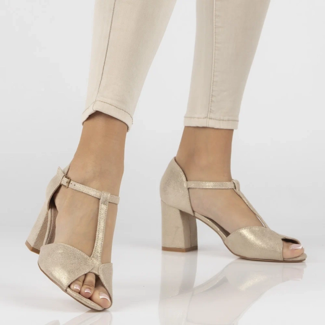 Zlaté sandály Filippo DS7901/26 GO