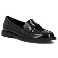 Černé kožené mokasíny Filippo DP7819/26 BK