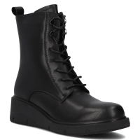 Černě kožené boty Filippo DBT6560/24 BK