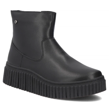 Černé kožené kotníkové boty Filippo DBT8336/26 BK