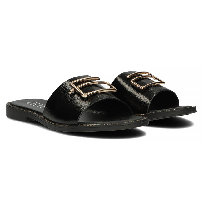 Černé pantofle Filippo DK3701/22 BK