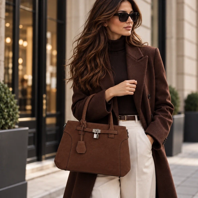 Hnědá kabelka Savannah