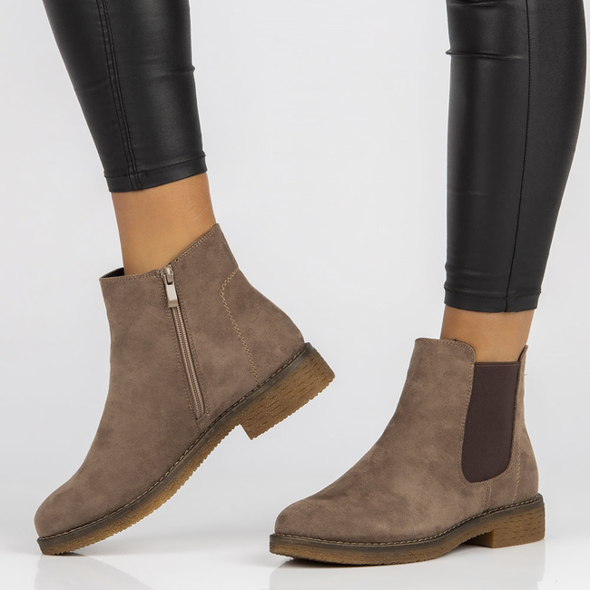 Kozačky Filippo DBT3010/21 TP taupe