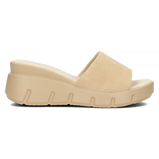 Béžové kožené pantofle Filippo DK4454/23 BE