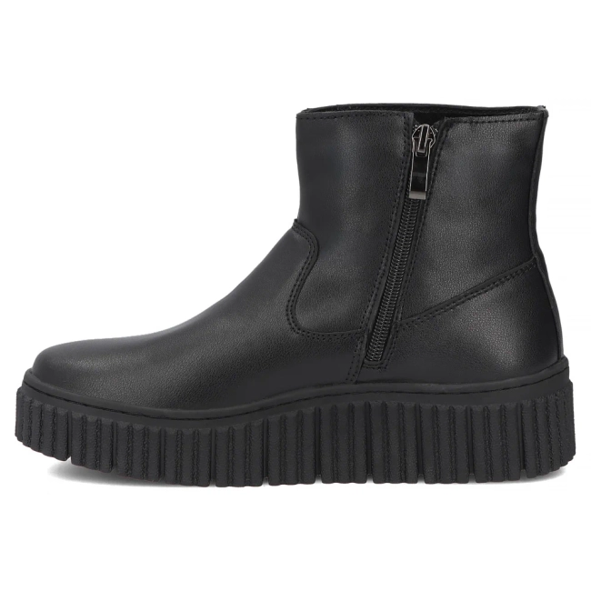 Černé kožené kotníkové boty Filippo DBT8336/26 BK