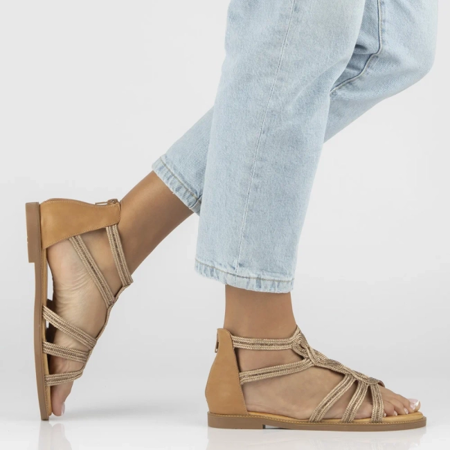 Zlaté sandály Filippo DS7897/26 GO