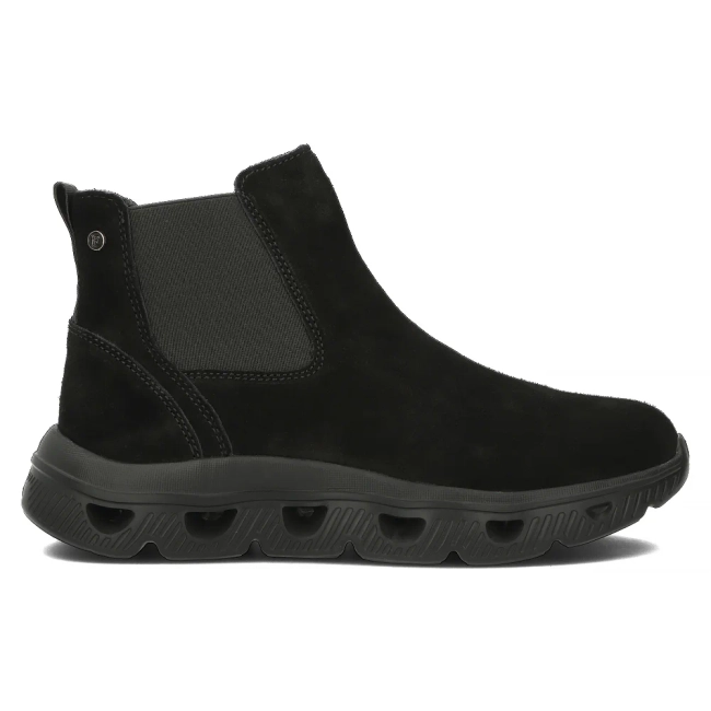 Černě kožené kotníkové boty Filippo DBT6346/24 BK