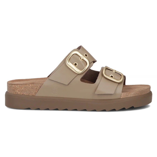 Taupe pantofle Yokono TUNEZ-130