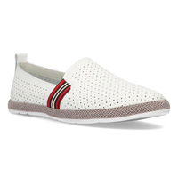 Bílé kožené polobotky Filippo DP2309/21 WH