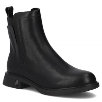 Černě kožené kotníkové boty Filippo DBT7200/25 BK