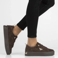 Hnědé kožené polobotky Filippo DP3533/26 D BR