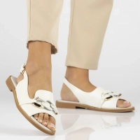 Bílé sandály Filippo DS6232/24 WH