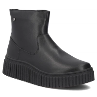 Černé kožené kotníkové boty Filippo DBT8336/26 BK
