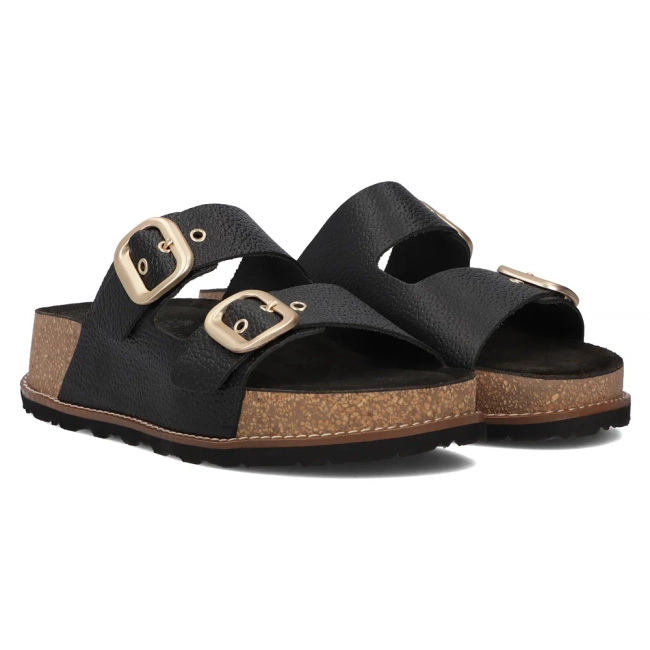 Černé pantofle Yokono OCA-013 OPA NEGRO