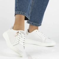 Bílé kožené polobotky Filippo DP6860/26 WH