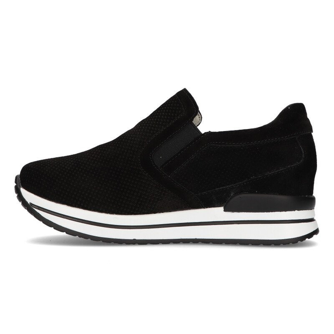 Kožené sneakersy Filippo DP1512/21 Bk černé