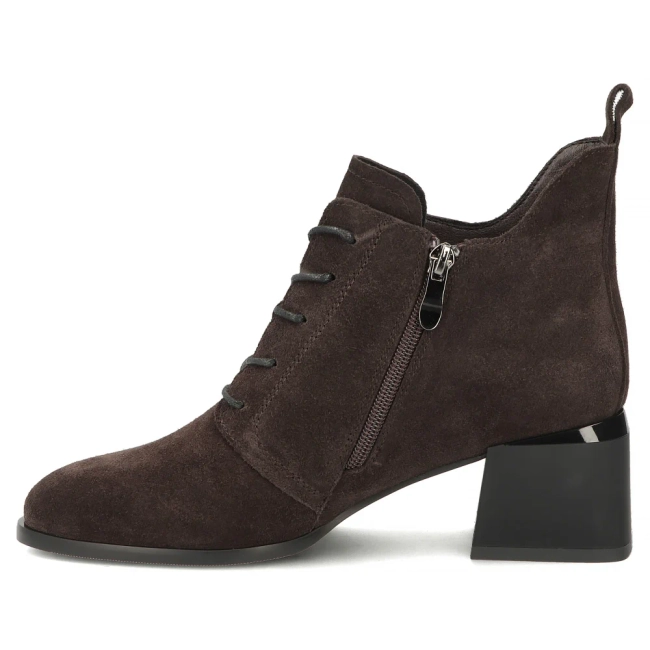Hnědé kožené kotníkové boty Filippo DBT8130/26 BR SU