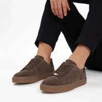 Taupe kožené tenisky Filippo MP8272/26 TP