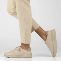 Béžové kožené polobotky Filippo DP6860/26 BE