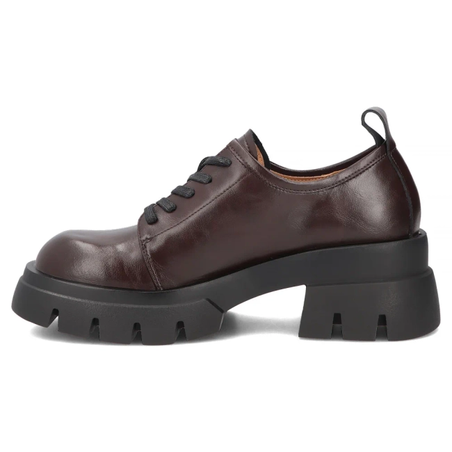 Tmavě hnědé kožené tenisky Filippo DP8156/26 D BR