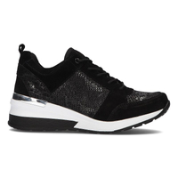 Černé kožené sneakersy Filippo DP1505/21 BK