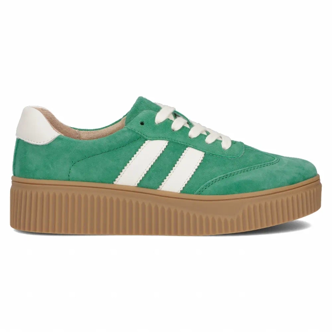 Zelené kožené sneakersy Filippo DP6776/25 GE