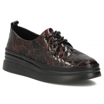 Hnědé kožené polobotky Filippo DP7960/26 D BR