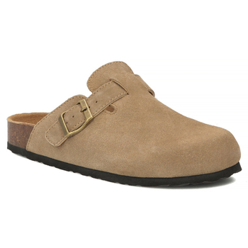 Taupe kožené pantofle Filippo DK7918/26 TP