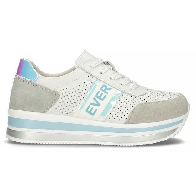 Modré kožené sneakersy Filippo DP1414/22 BL