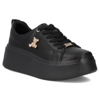 Černé kožené sneakersy Filippo DP6246/25 BK