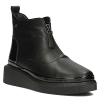 Černě kožené kotníkové boty Filippo DBT4800/23 BK