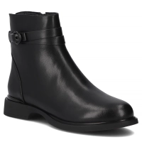 Černě kožené kotníkové boty Filippo DBT7357/25 BK
