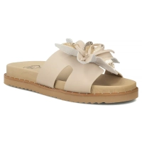 Béžové kožené pantofle Filippo DK7638/26 BE