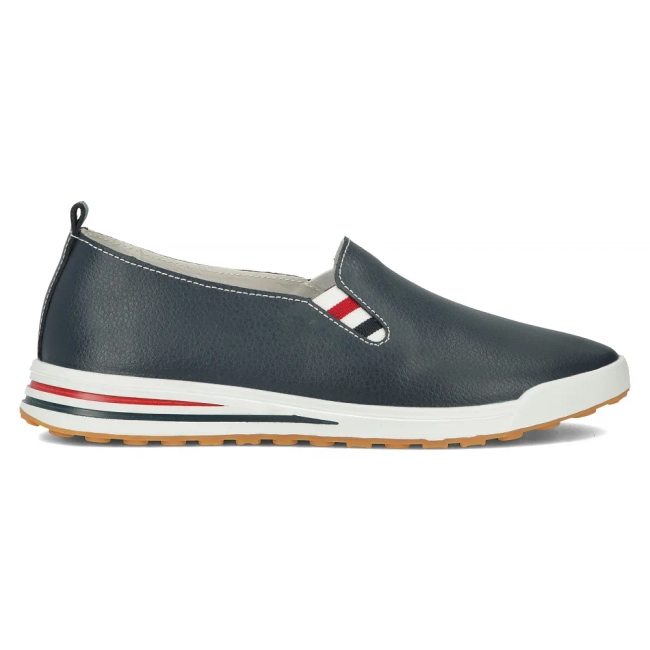 Modré kožené polobotky Filippo DP3510/24 NV
