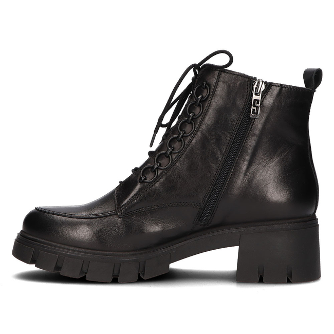 Kožené boty Simen 4477A černé